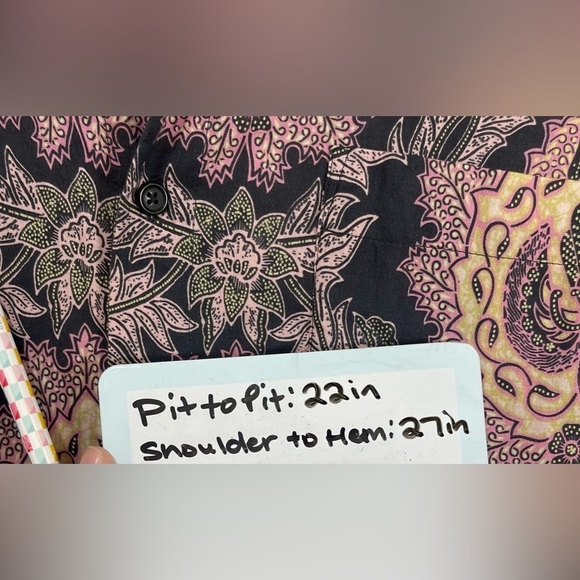 Isabel Marant Iggy Print Short Sleeve Button Up Shirt Oversized Women’s XS - Picture 13 of 14